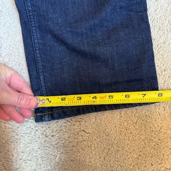 Carhartt Women’s Original Fit Flannel Lined Jeans Size 8 Straight Leg Dark Wash - Picture 10 of 11